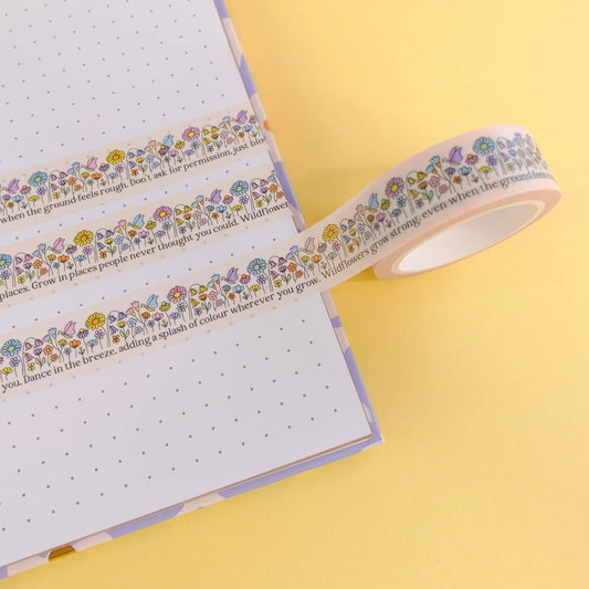 Be A Wildflower - Washi Tape