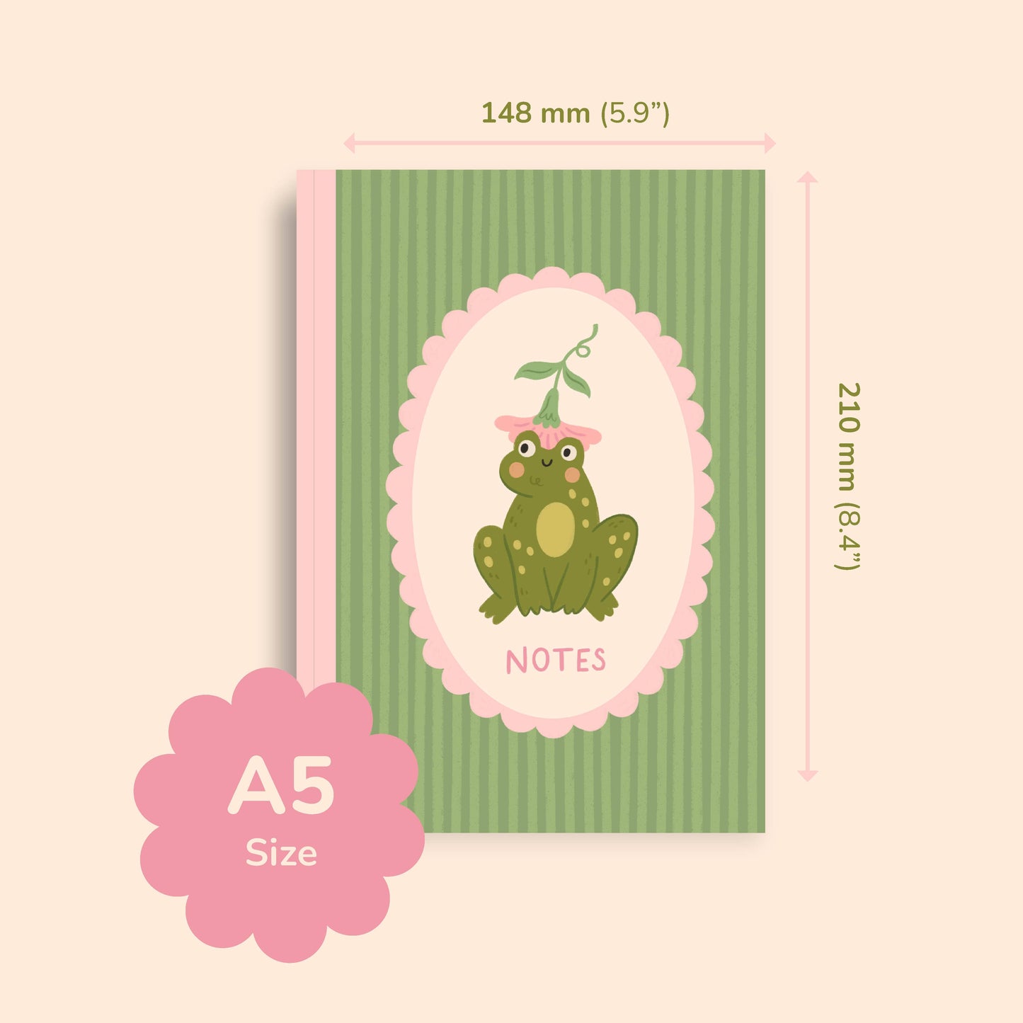 Frog Notebook – A5 Notebook