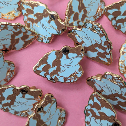 Frog Enamel Pin Pair - Tree Frog & Milk Frog - Nature Pins