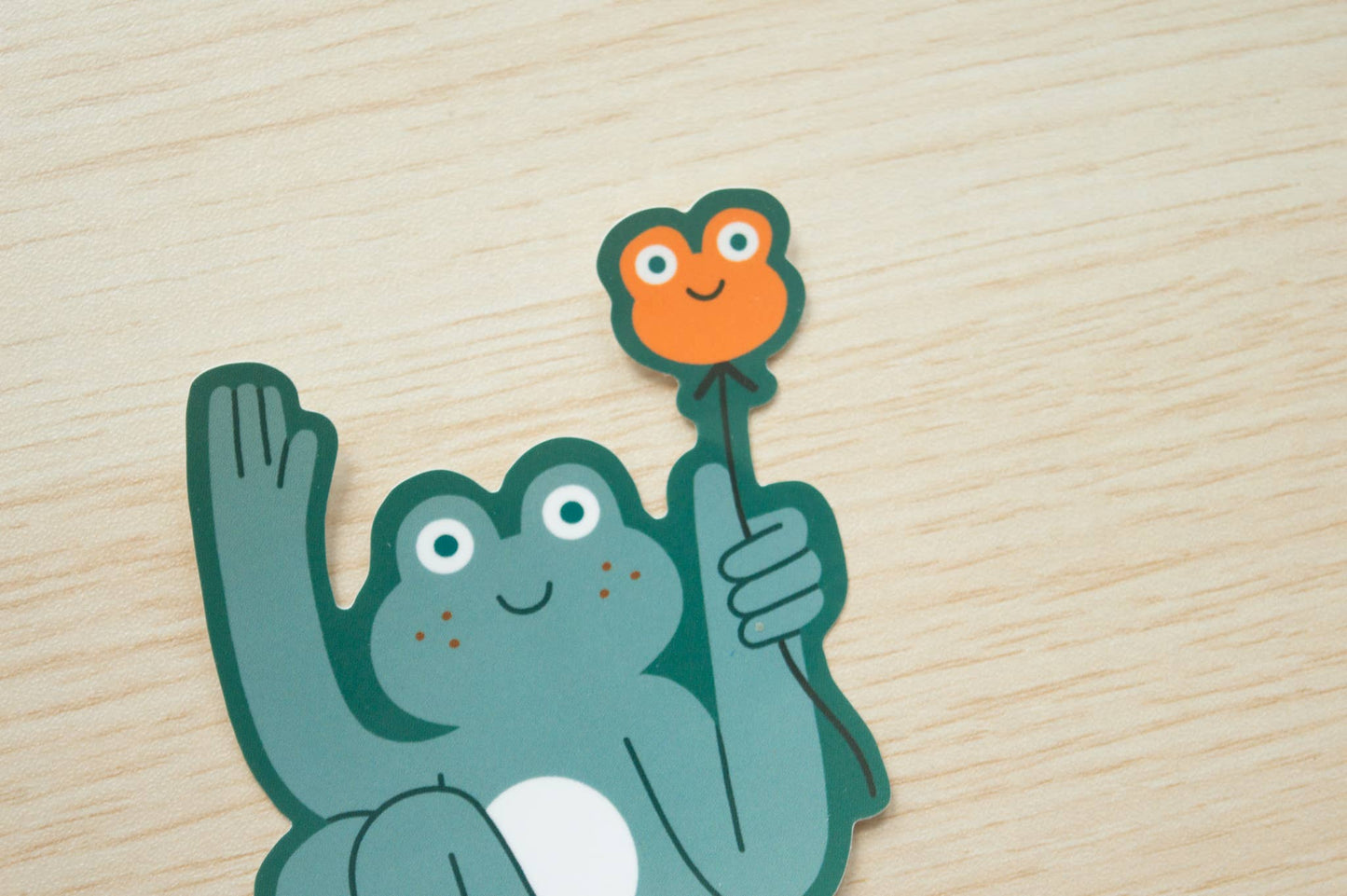 Frog Balloon - Sticker
