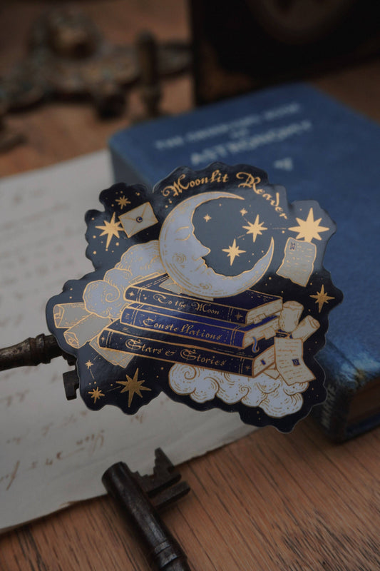 Moonlit Reader - Sticker