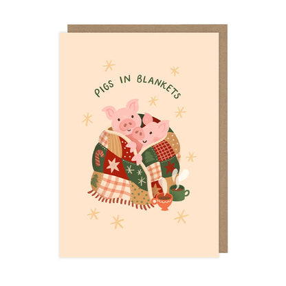 Pigs in Blankets - A6 Christmas Card
