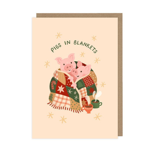 Pigs in Blankets - A6 Christmas Card