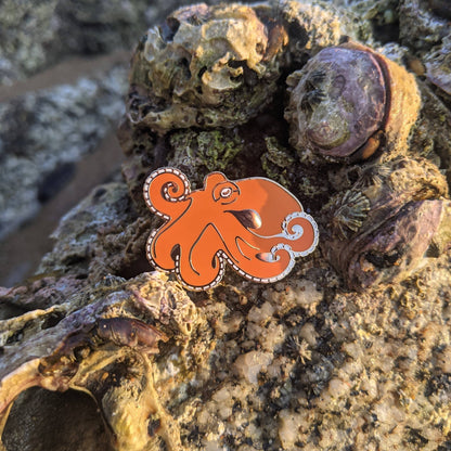 Octopus Pin Badge - Cephalopod Enamel Pin