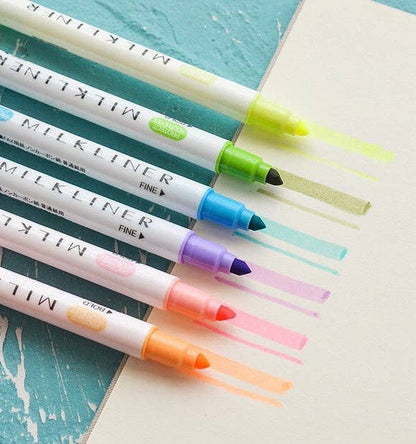 Milkyliner Colourful Dual Pens - 12 set