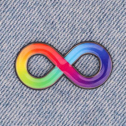 Rainbow Infinity Neurodivergent - Enamel Pin