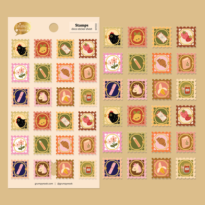 Stamps Deco - Sticker Sheet