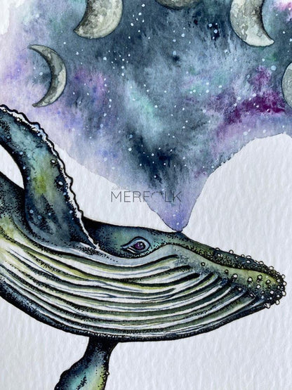 Celestial Humpback - A4 Print