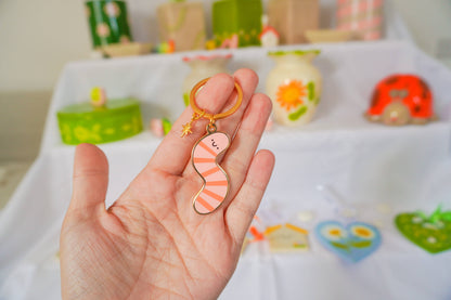 Worm - Enamel Keychain