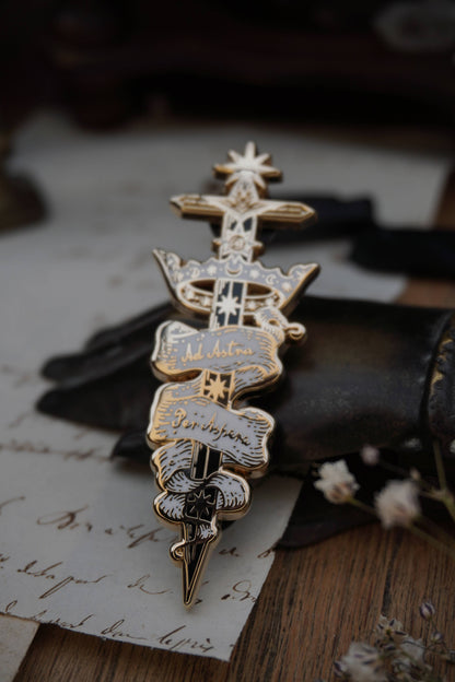 Ad Astra Per Aspera - Enamel Pin