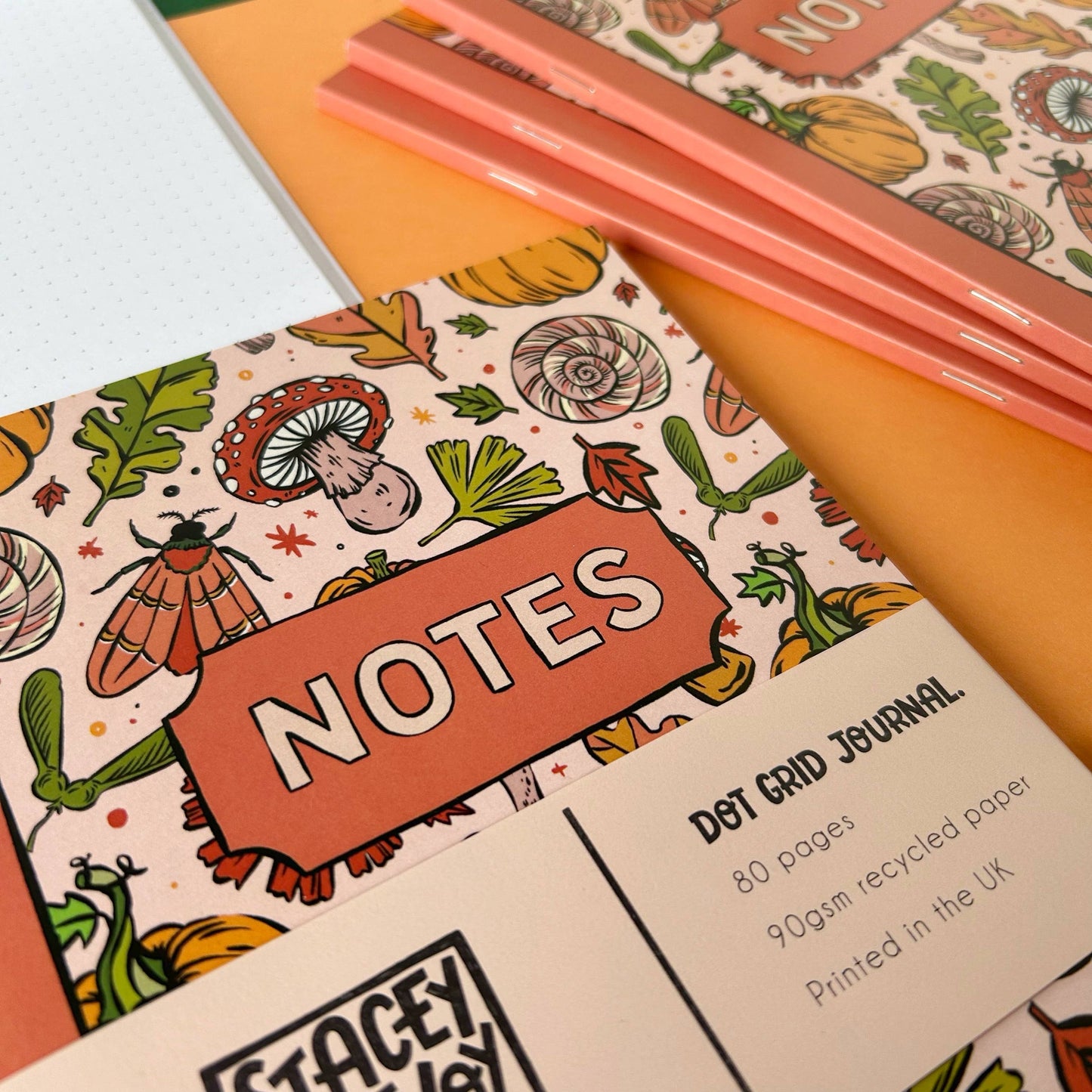 Autumn Pumpkin - A5 Dotted Notebook
