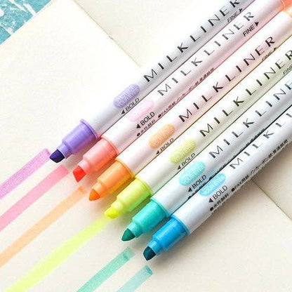 Milkyliner Colourful Dual Pens - 12 set