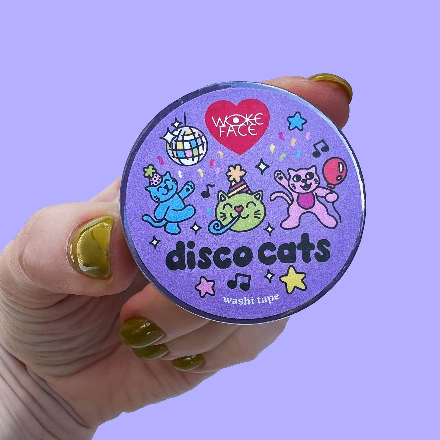 Disco Cats - Washi Tape