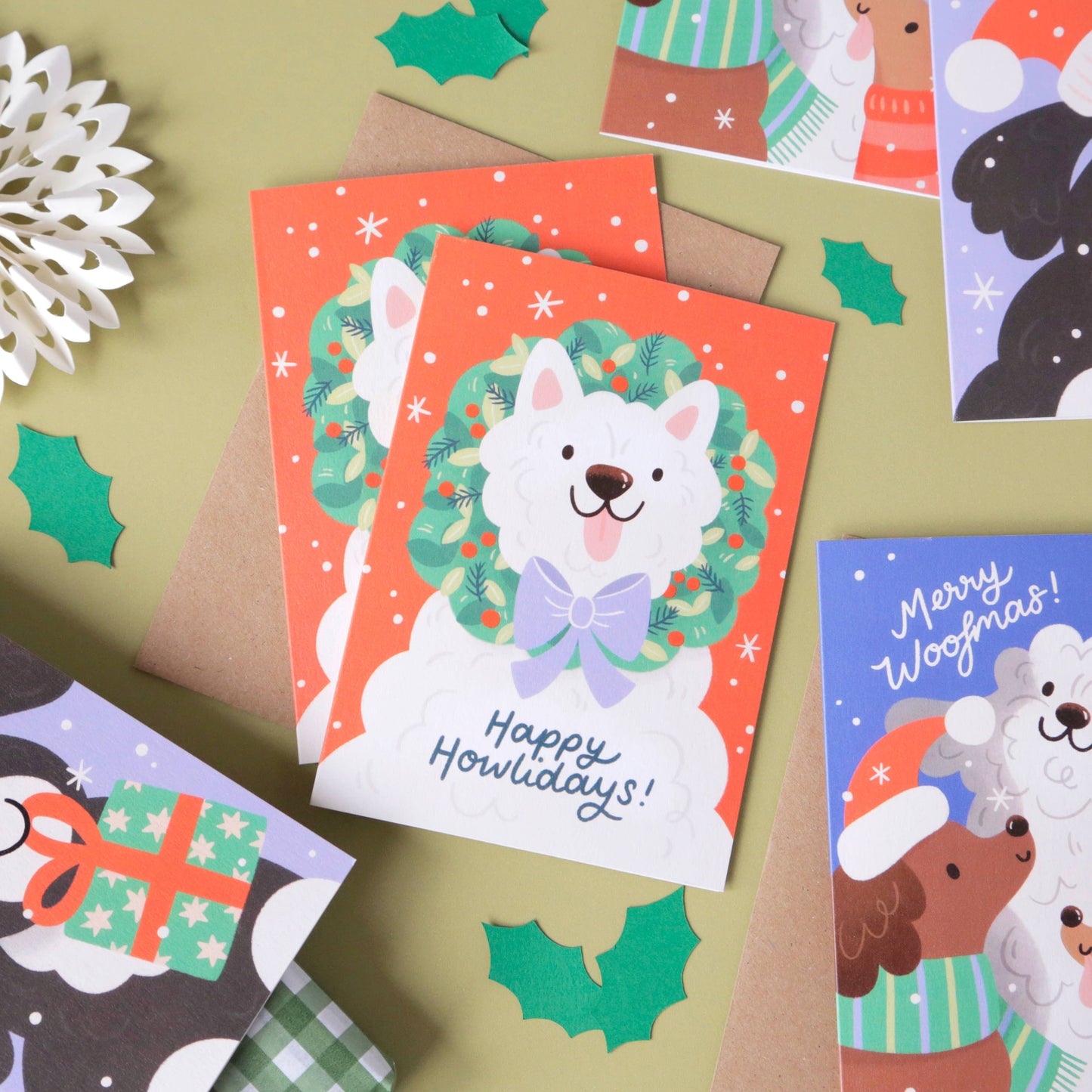 Happy Holidays - A6 Christmas Card