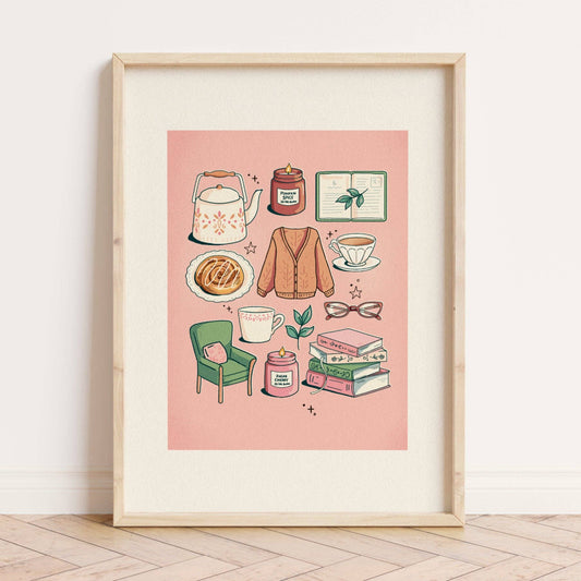 Cozy Reading - A5 Print