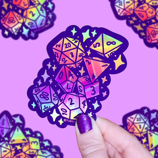 Gamer D20 Board Game Dice - Sticker
