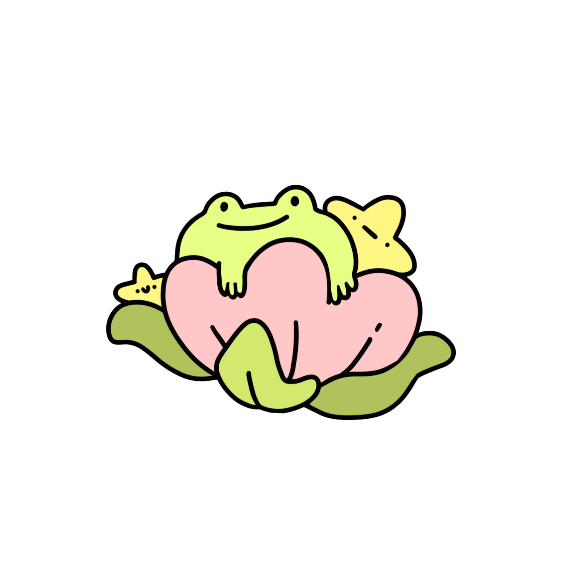 Frog and Bee - Sticker Pack