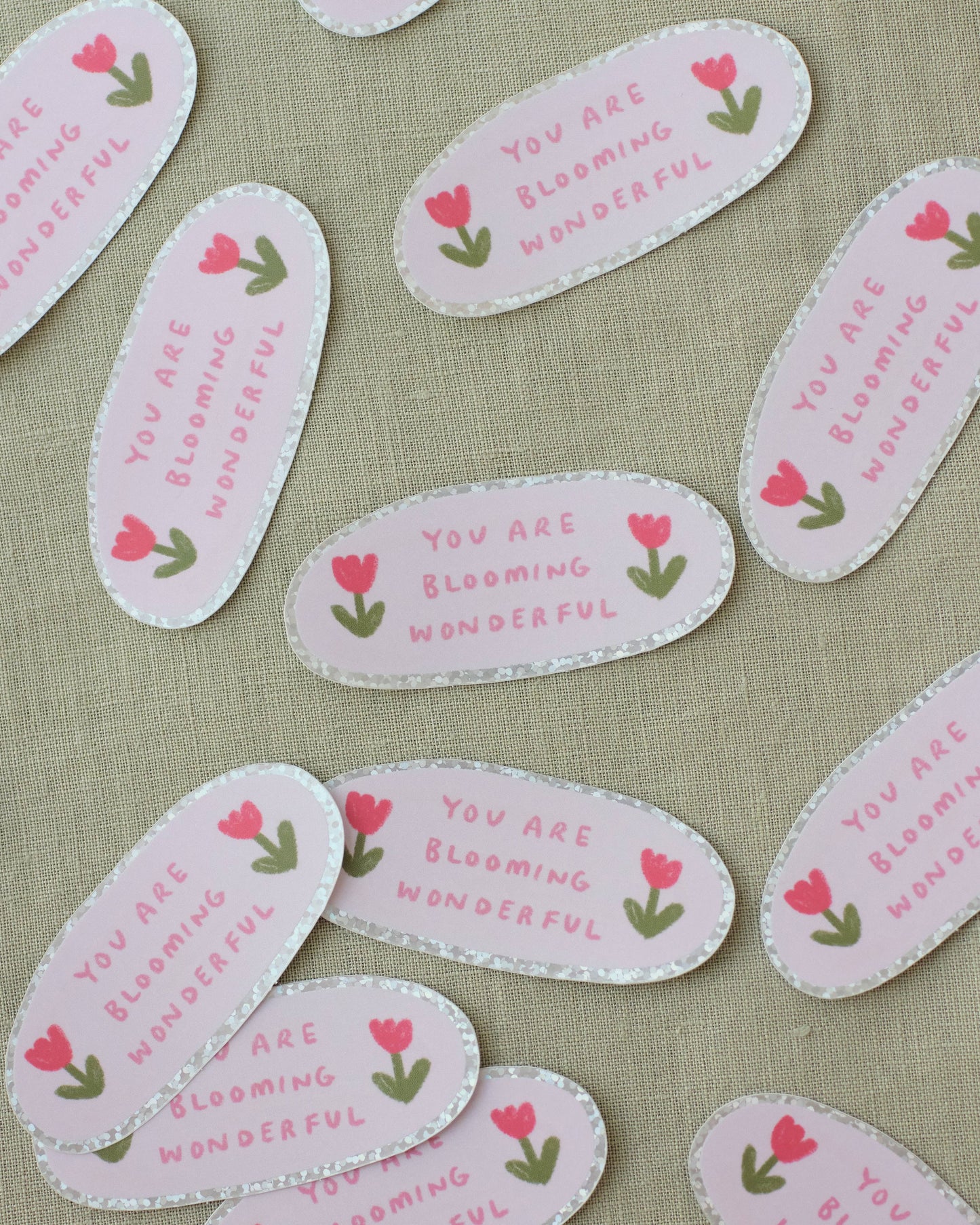 Blooming Wonderful - Holographic Sticker