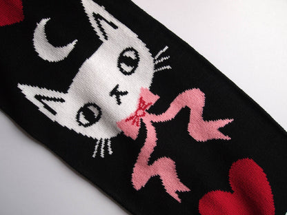 I Like Cats - Knitted Scarf