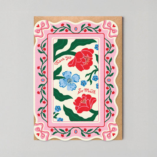 Floral Thank You - A6 Card