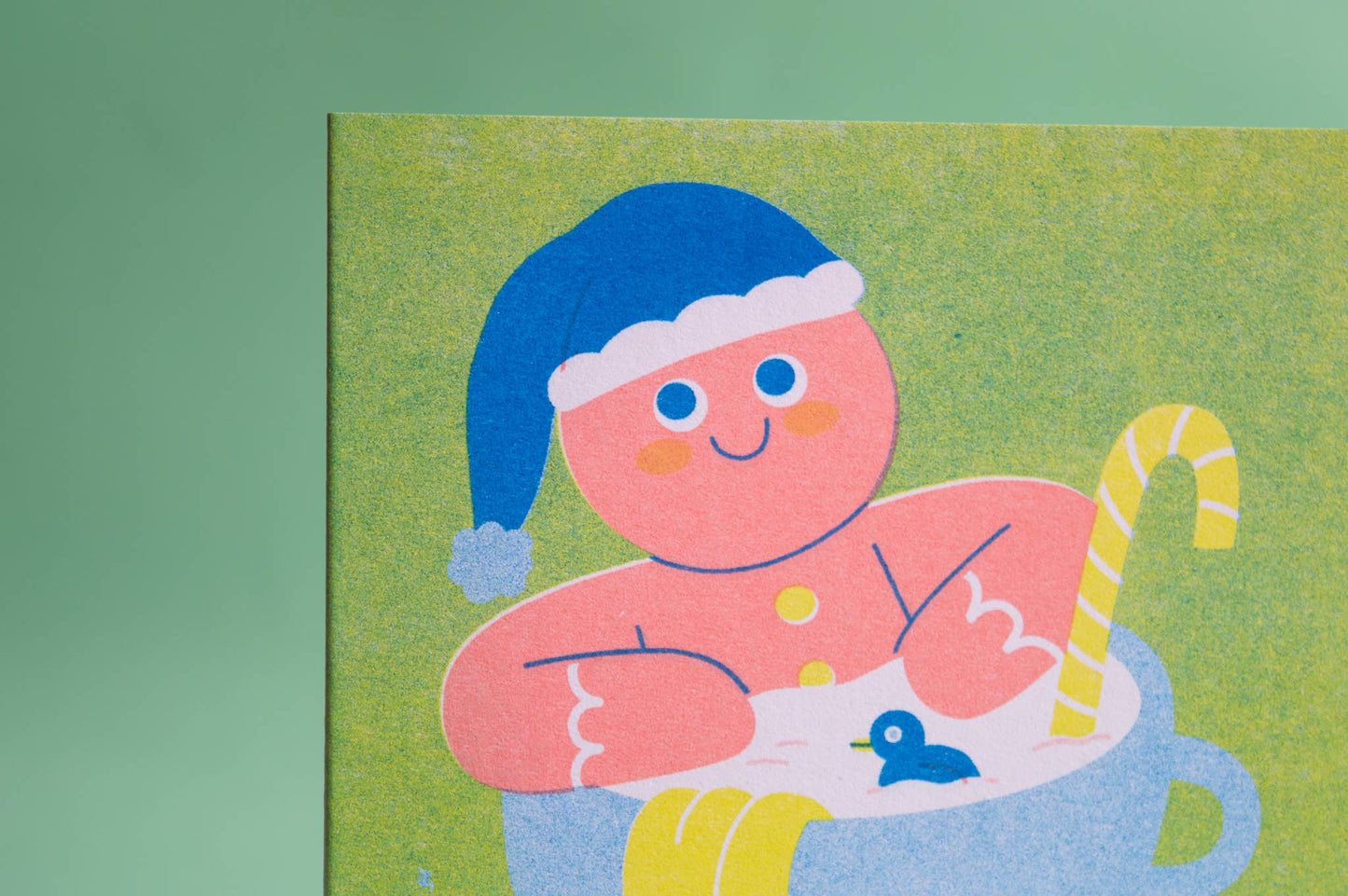 Gingerbread - Seasonal Risograph Card