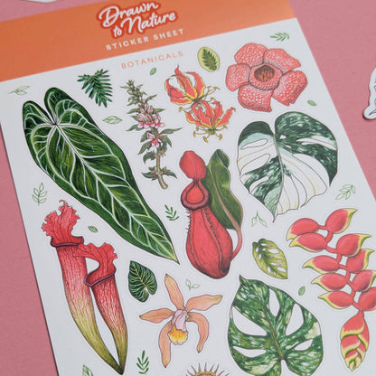 Botanicals Sticker Sheet - Nature Stickers