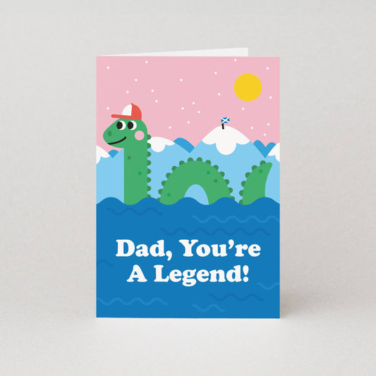 Dad You're A Legend - A6 Fathers Day Card