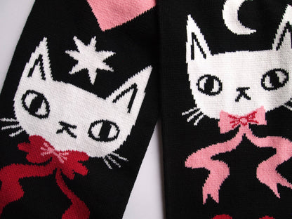 I Like Cats - Knitted Scarf