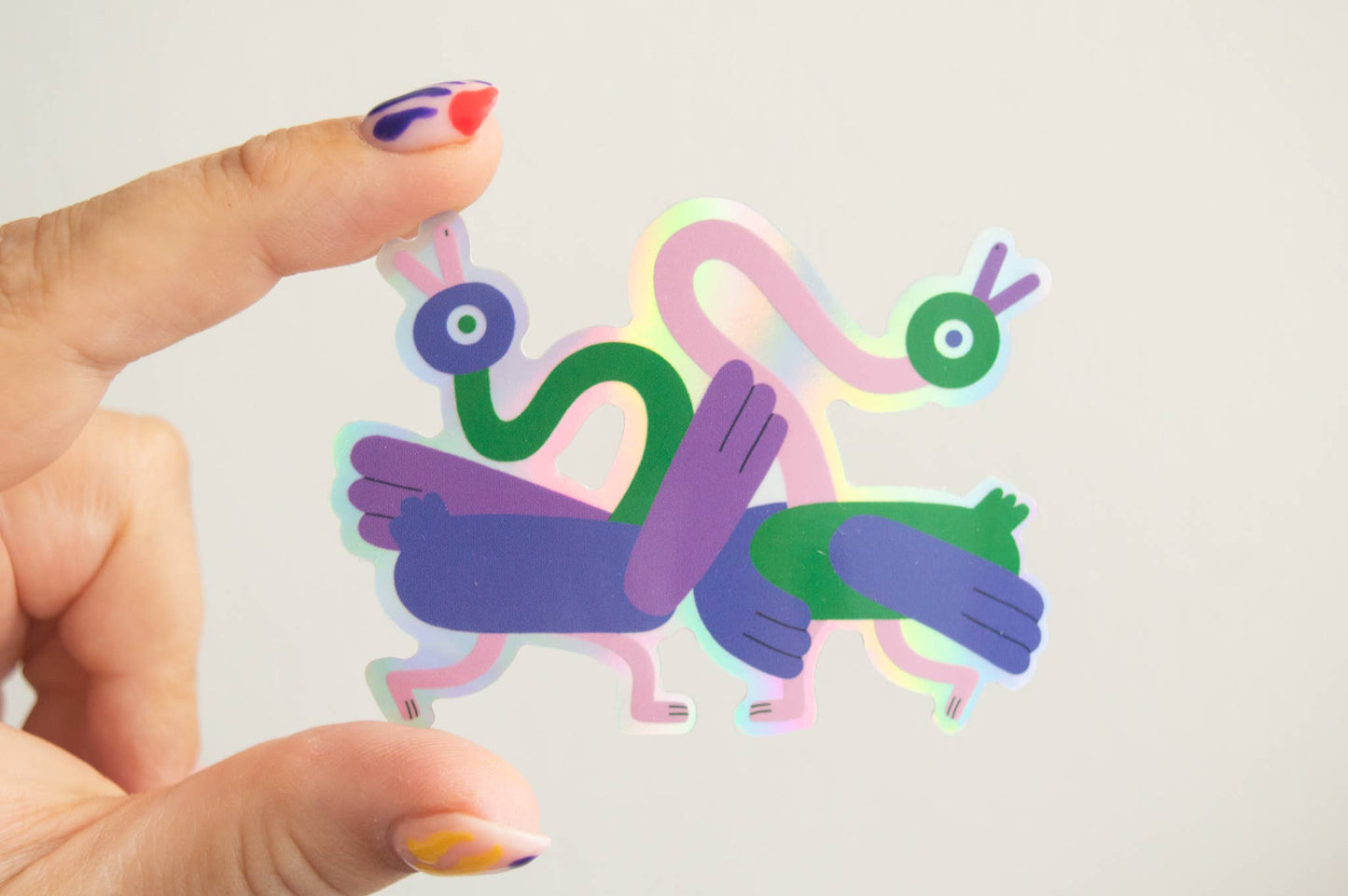 Dancing Ducks Holographic - Sticker