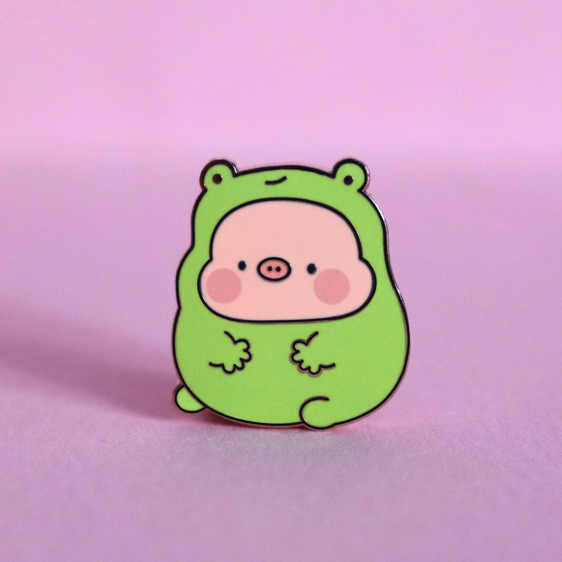 Piggy Frog Costume - Enamel Pin