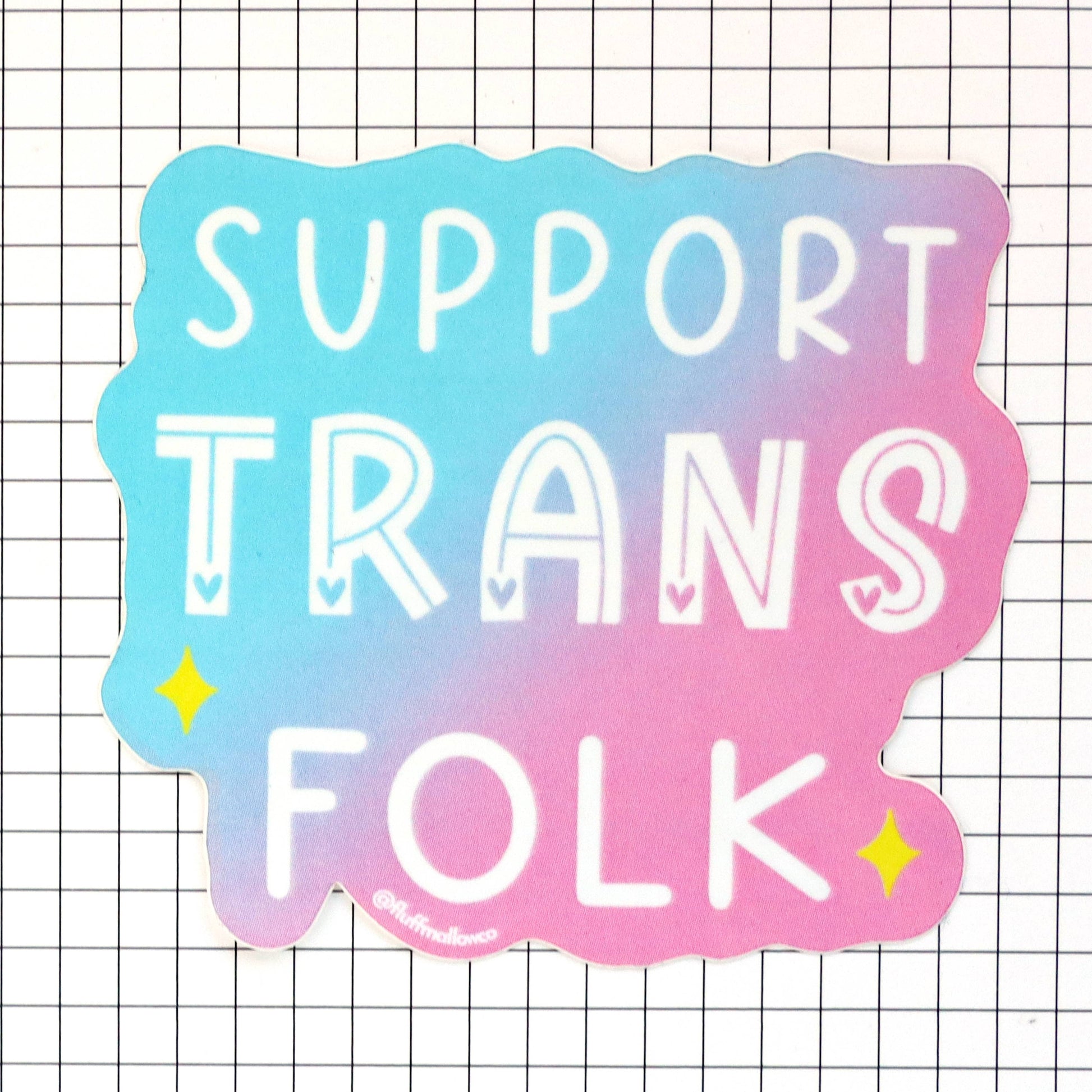 Support Trans Folk - Vinyl Sticker