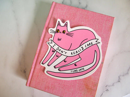 Pink Cat - Sticker