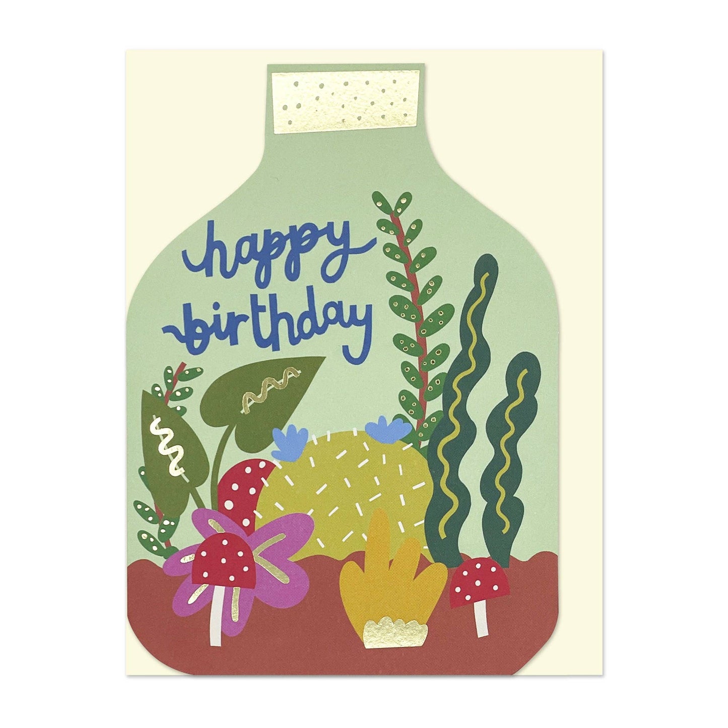 Happy Birthday Terrarium - A6 Card