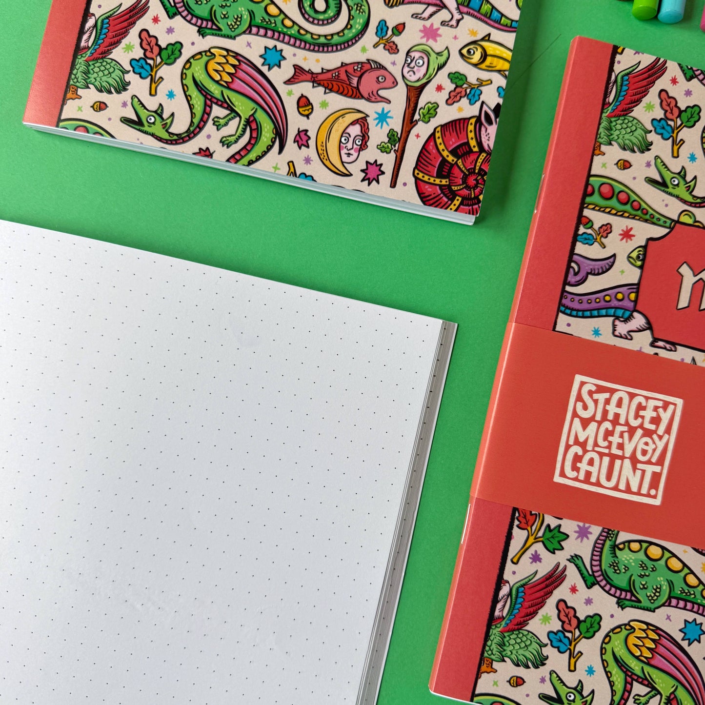 Medieval Menagerie - A5 Dotted Notebook