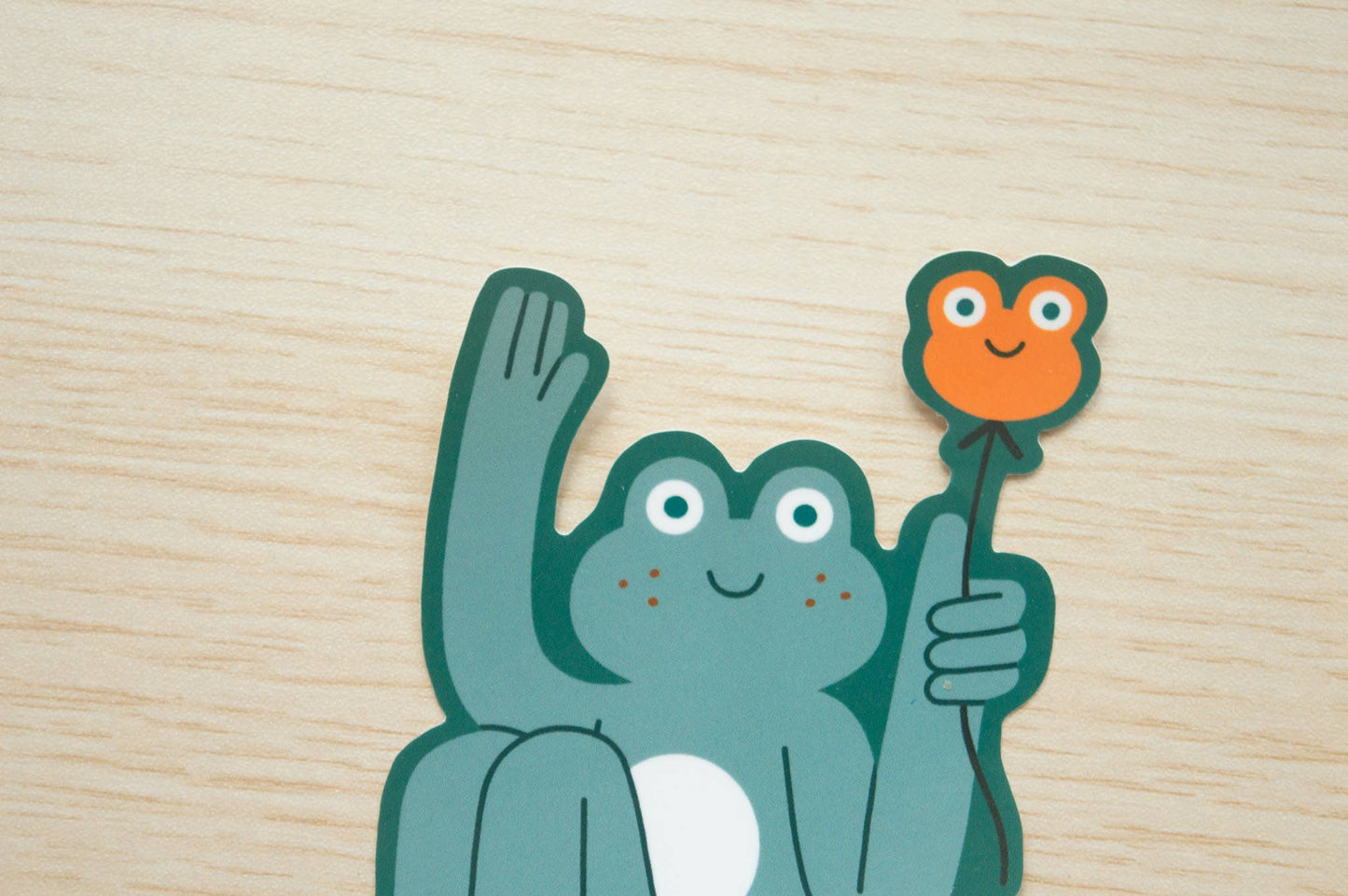 Frog Balloon - Sticker