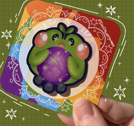 Crystal Ball Frog - Sticker