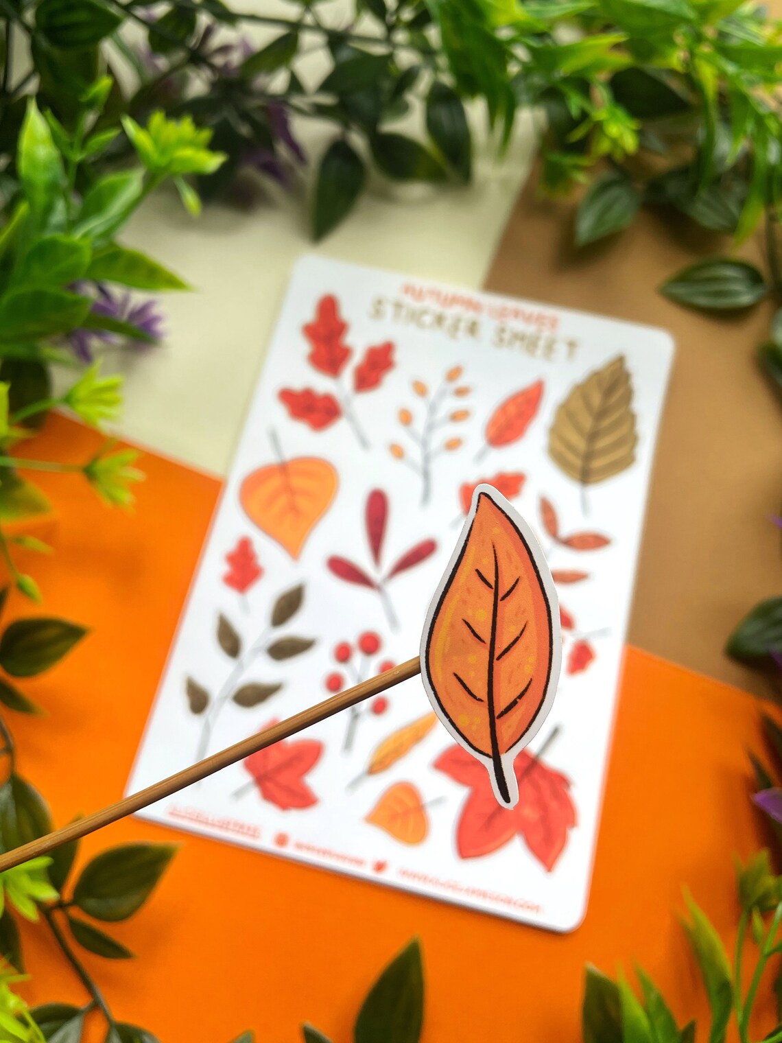 Autumn Leaves - Sticker Sheet