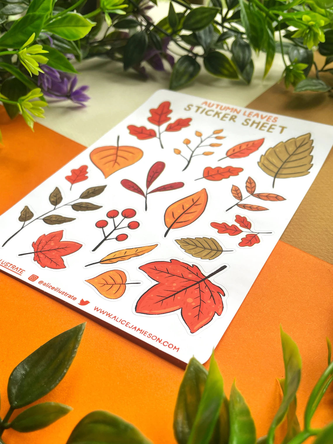 Autumn Leaves - Sticker Sheet