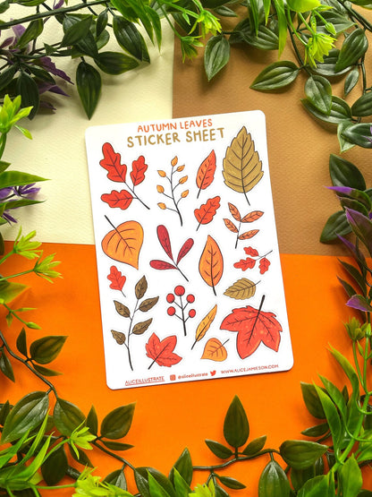 Autumn Leaves - Sticker Sheet