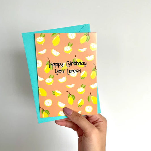 Happy Birthday - You Lemon - A6 Card - Flutter & Fern