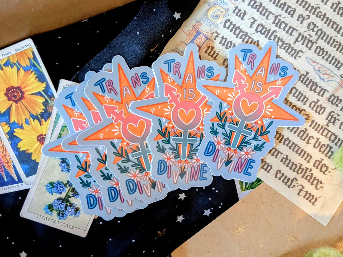 Trans Is Divine - Sticker