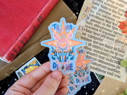 Trans Is Divine - Sticker