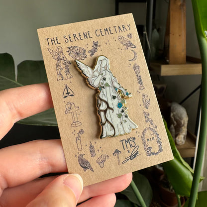 Angel Statue - Enamel Pin