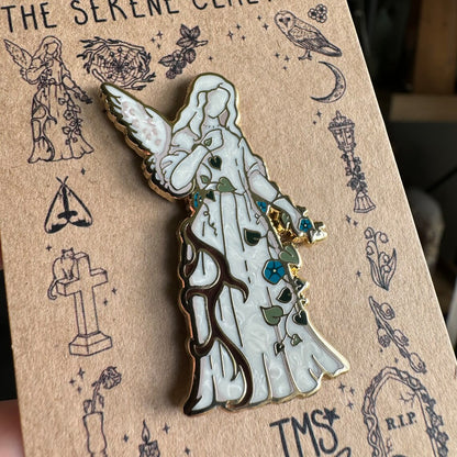 Angel Statue - Enamel Pin