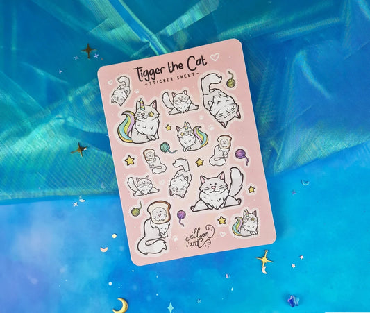 Tigger The Cat - Sticker Sheet
