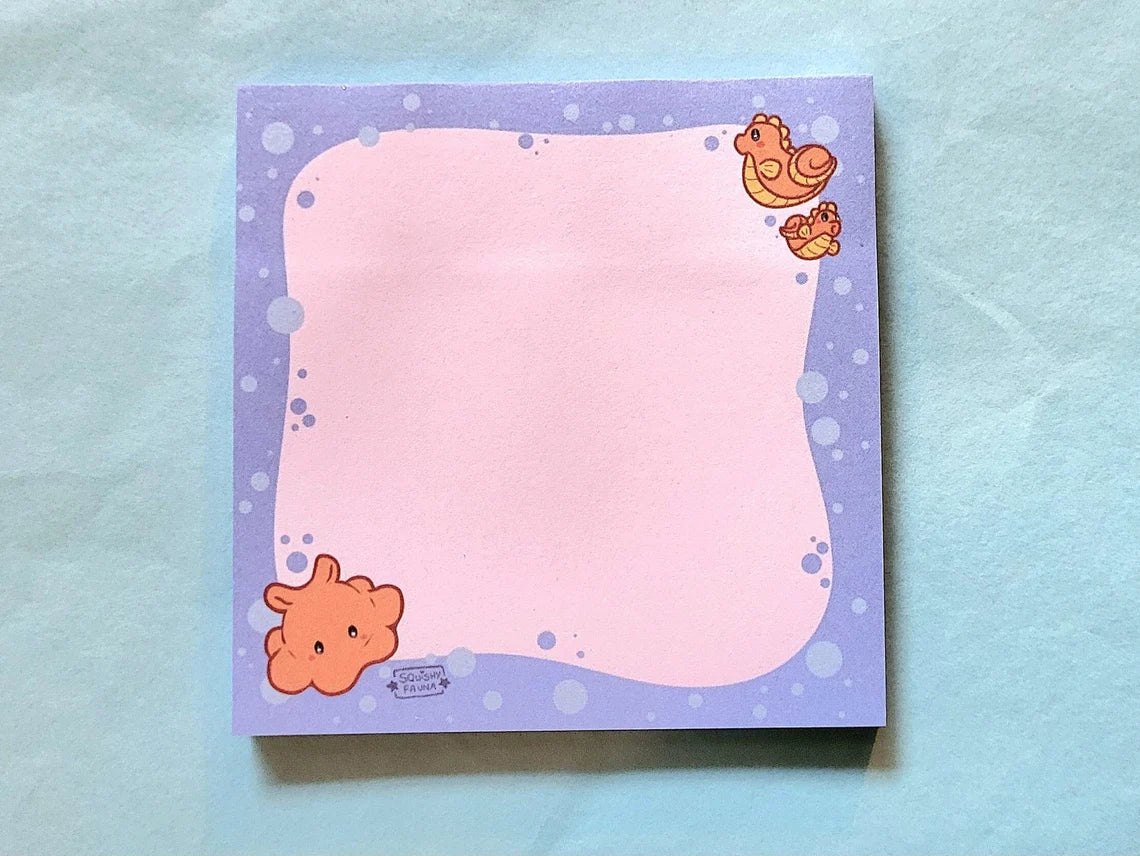 Octopus & Sea Horse - Sticky Notes