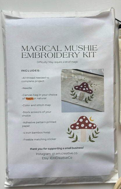 Magical Mushie - Embroidery Kit