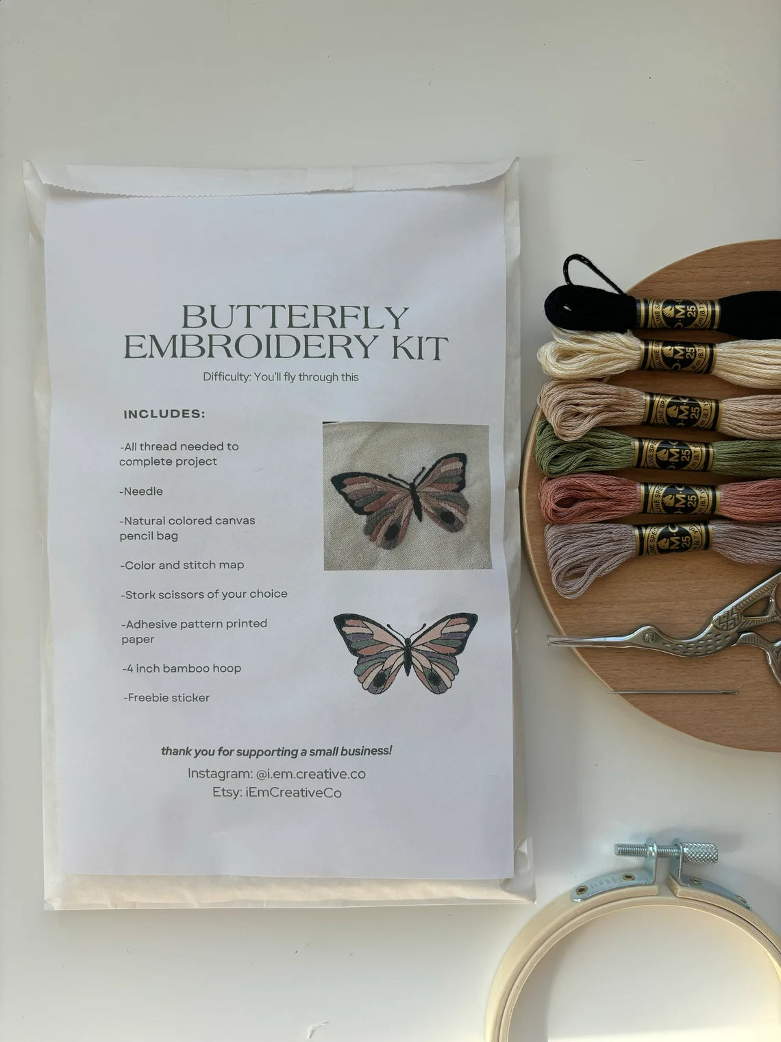 Butterfly - Embroidery Kit