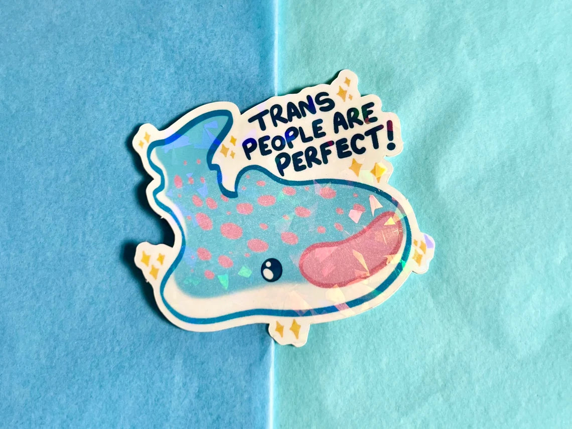 Trans People are Perfect - Sticker