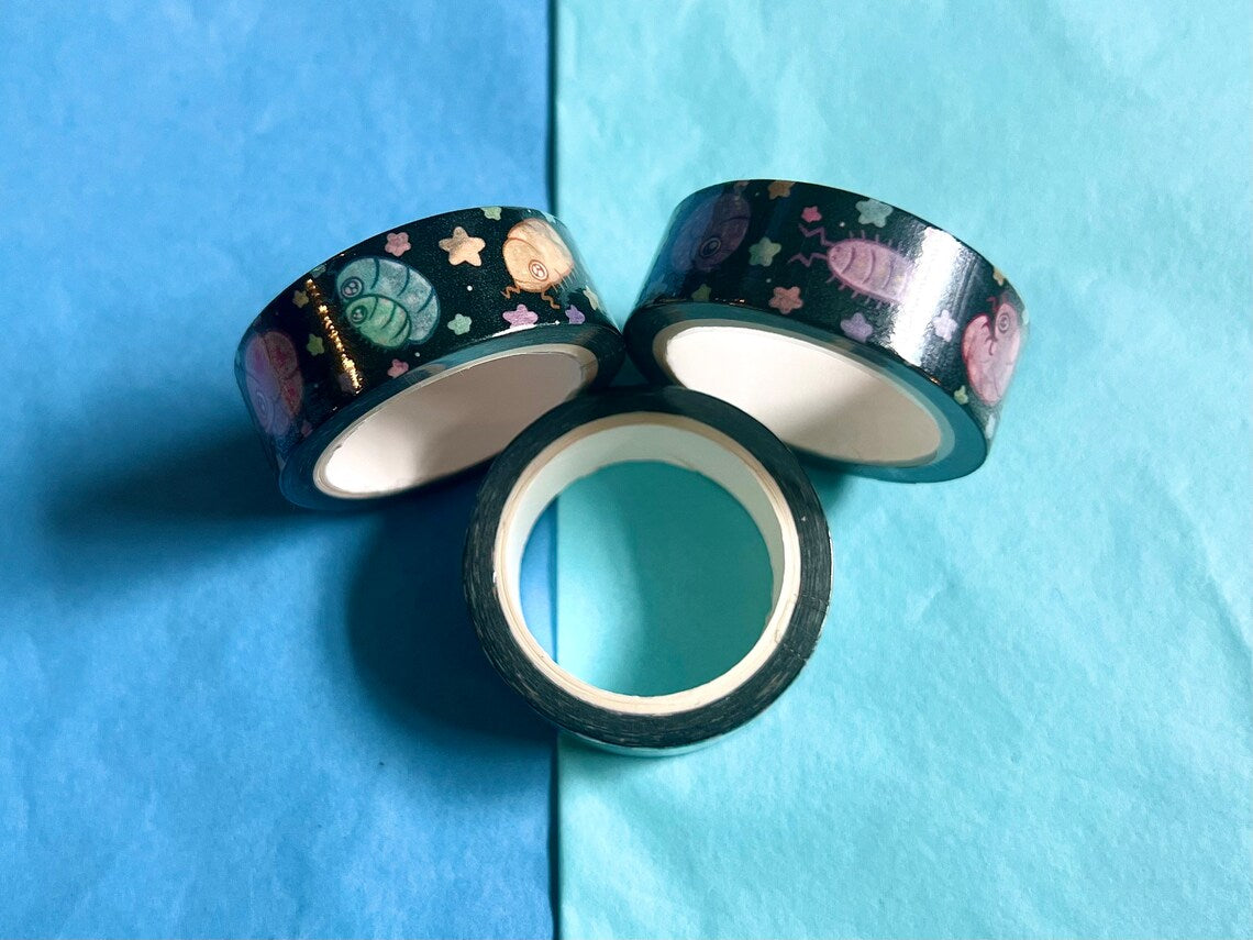 Black Rainbow Isopods - Washi Tape